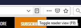 Browser Reader Mode Firefox 