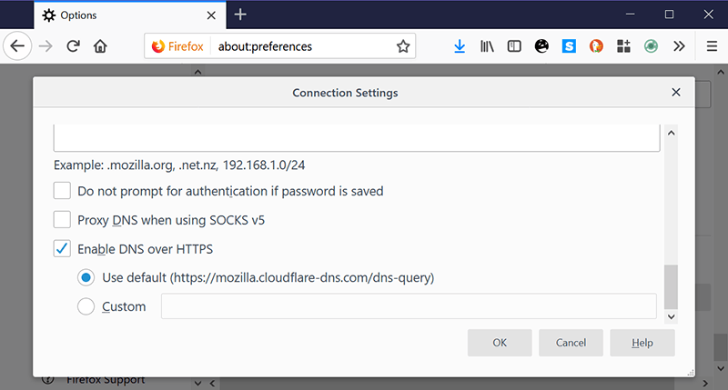 Dns Over Https Network Settings Firefox Enable
