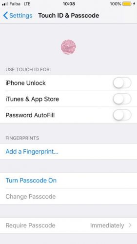 Lock Apps Iphone Settings Touchid Passcode