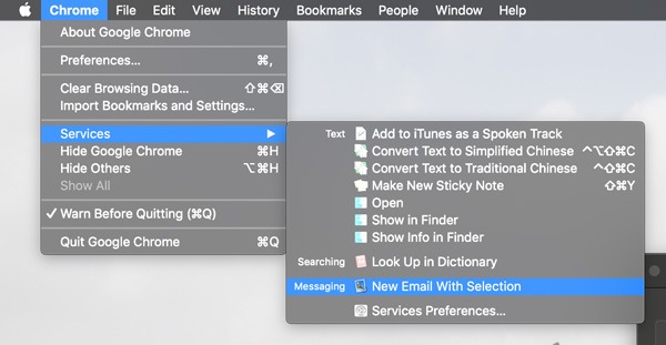 Macos Services Options