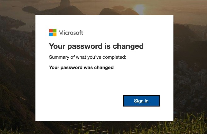 Microsoft Outlook Password Change