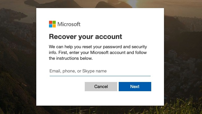 Microsoft Outlook Recover Account