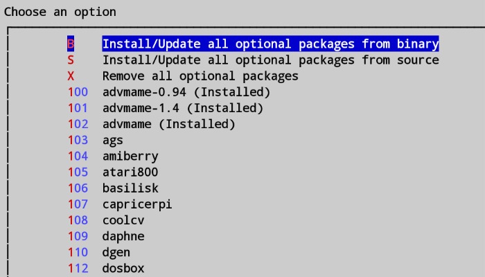 Retropie Optional Packages
