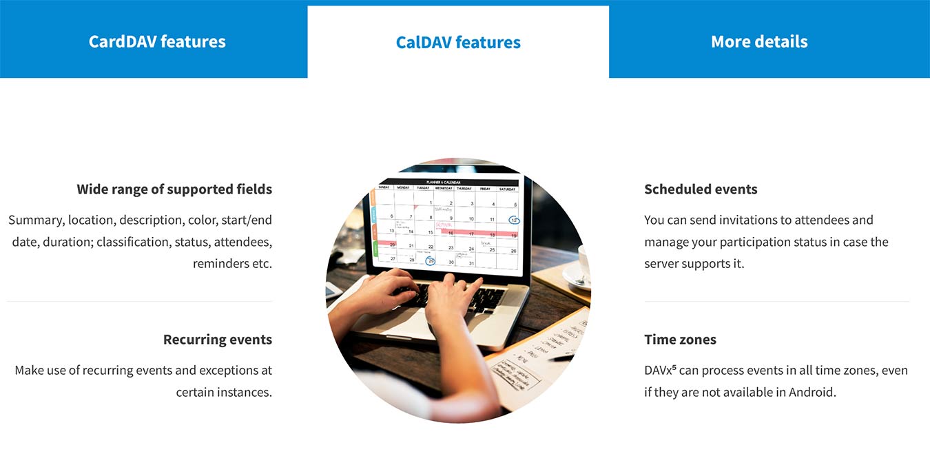 Sync Caldav Carddav On Android Davx5 Caldav Featured