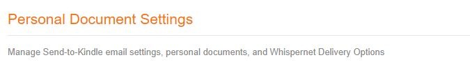 Android Web To Kindle Personal Document Settings