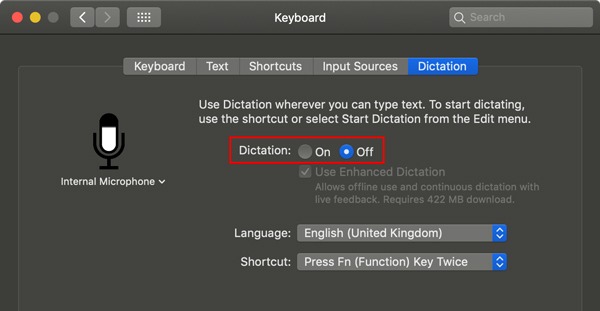 Disable Siri Turn Off Dictation