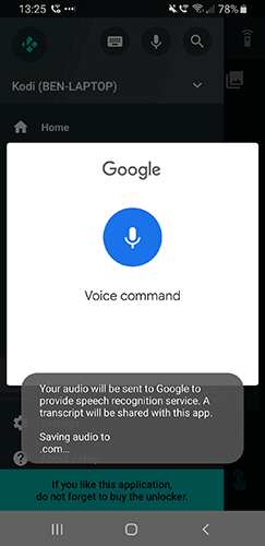 Kodi Voice Control Yatse