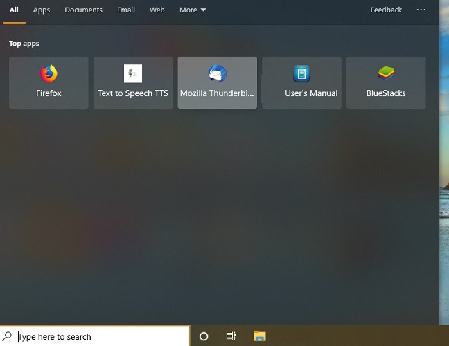 New Homepage Screen 1903 In Win 10