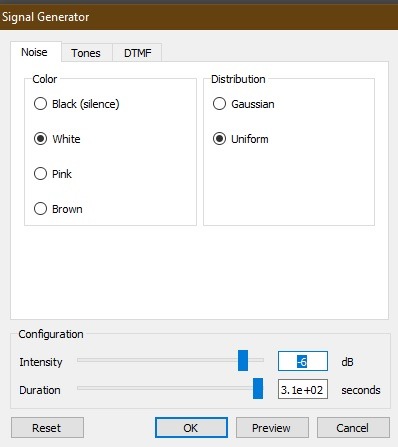 Signal Generator Ocenaudio Signal Generator Ocenaudio