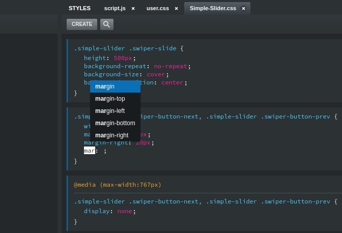 Text Editor Bootstrap Studio