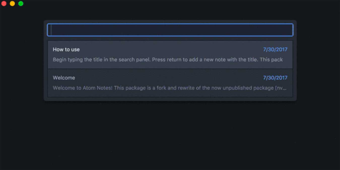 Atom Productivity Add Ons Atom Notes