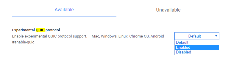 Best Chrome Flags Experimental Quic Protocol