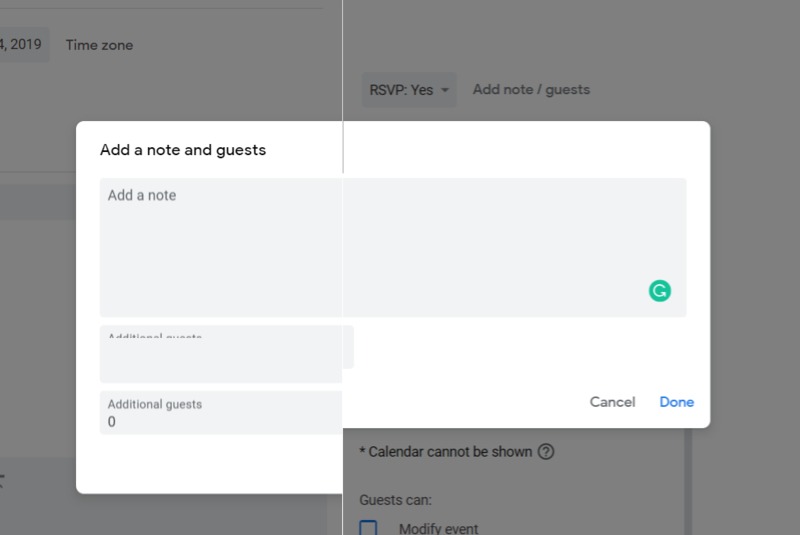 Google Calendar Add Notes