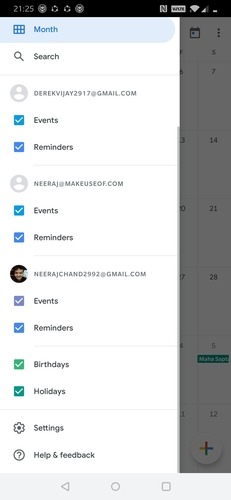 Google Calendar App