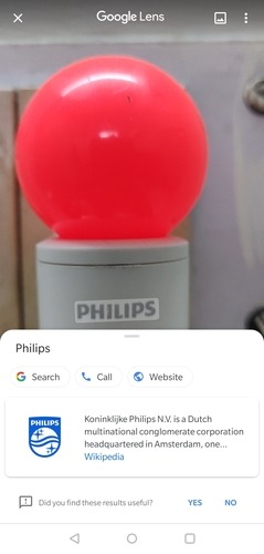 Google Lens Object Analysis Options