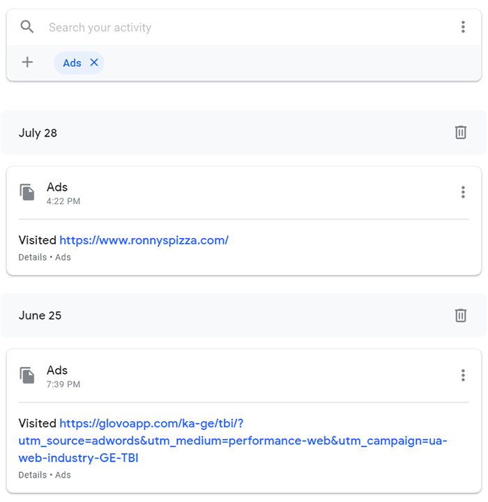 Google Personal Data Ads 1 Activity