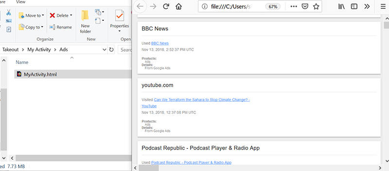 Google Personal Data Ads 3 Takeout