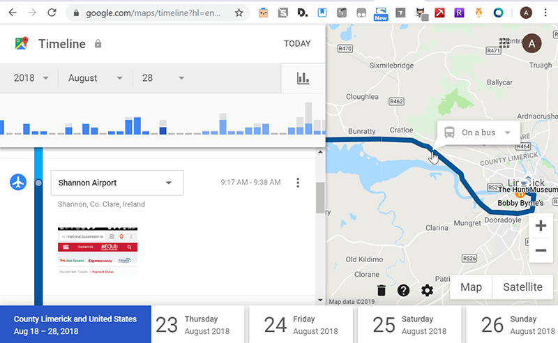 Google Personal Data Location History 2 Activity