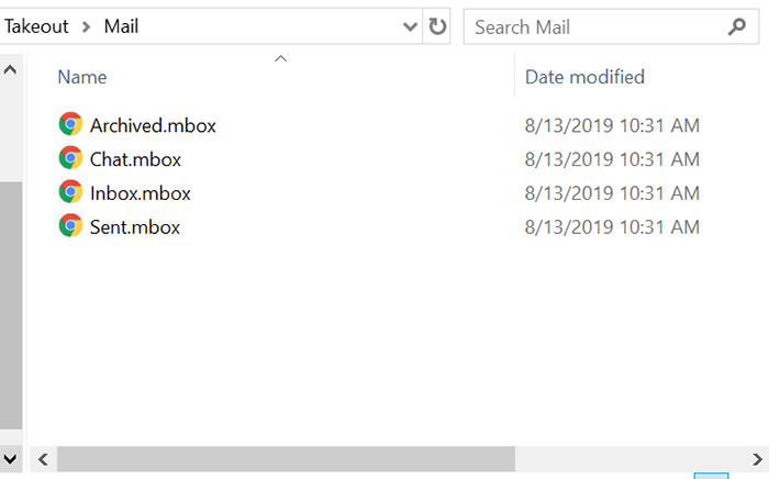 Google Personal Data Mail Takeout