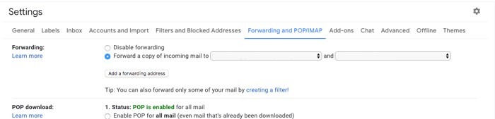 How To Leave Gmail Reclaim Privacy Set Forwarding Address 2