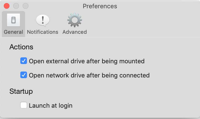 Iboysoft Drive Manager Preferences