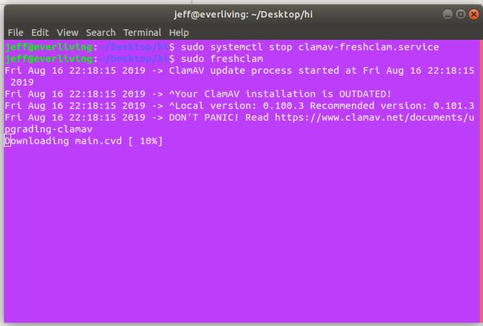 Scan Server Clamav Freshclam Scan Server Clamav Freshclam