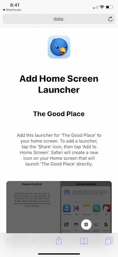 Shortcuts Apple Home Screen