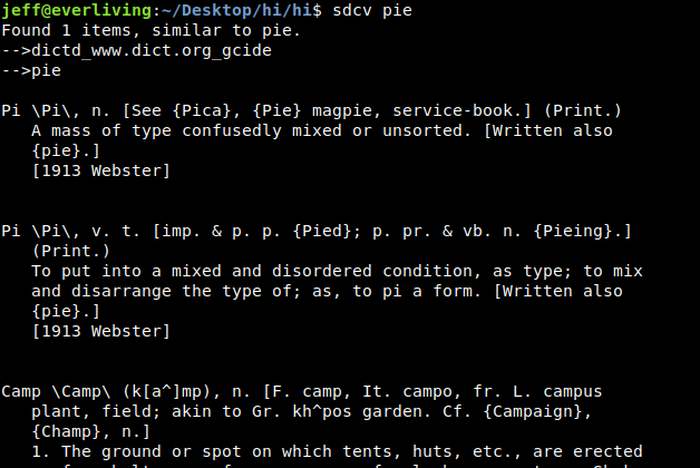 Terminal Dictionary Lookup Terminal Dictionary Lookup