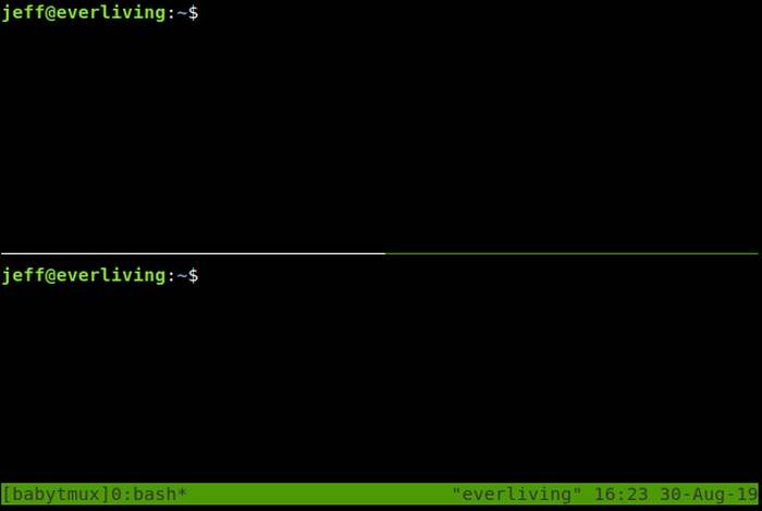 Tmux Horizontal Split Tmux Horizontal Split