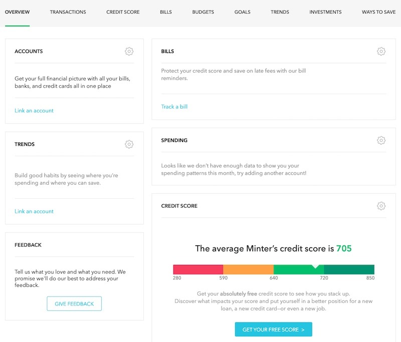 Tracking Finances Apps Mint