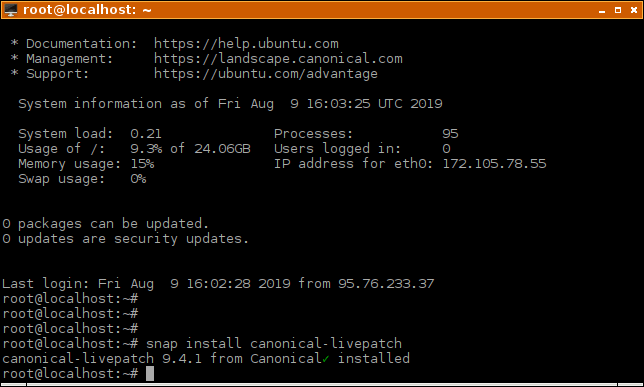 Ubuntu Livepatch Install Snap