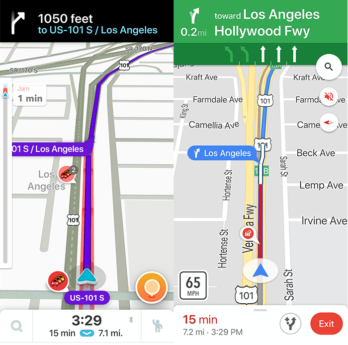 Waze Vs Google Maps Interface Navigation
