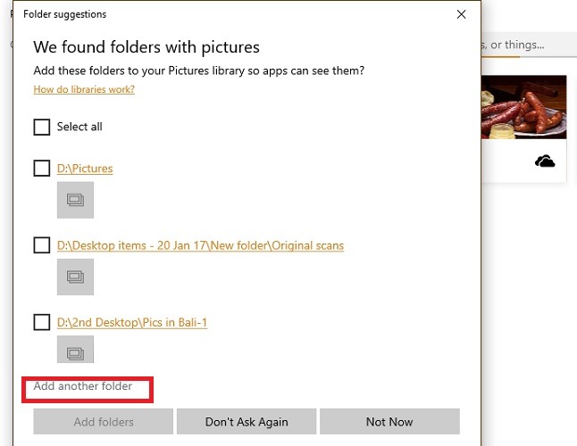 Add Another Folder Bali