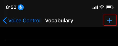 Enable Voice Control Ios Add Vocabulary