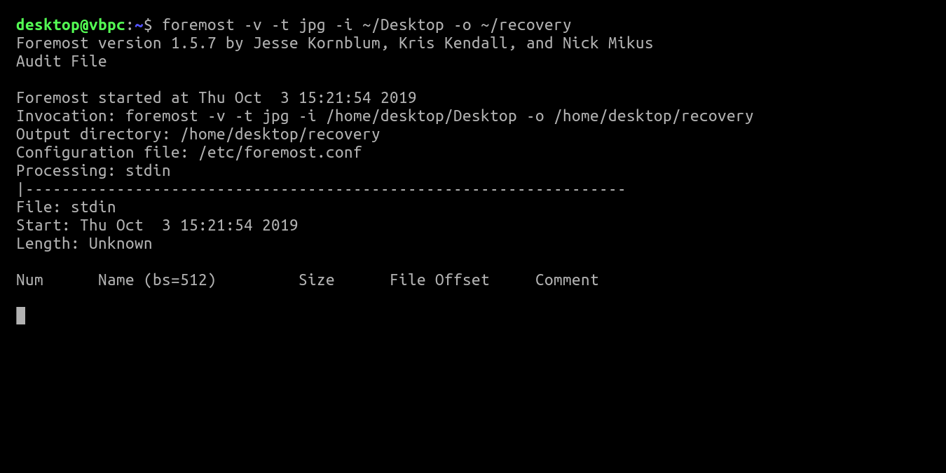 How to Use Foremost to Recover Deleted Files in Linux