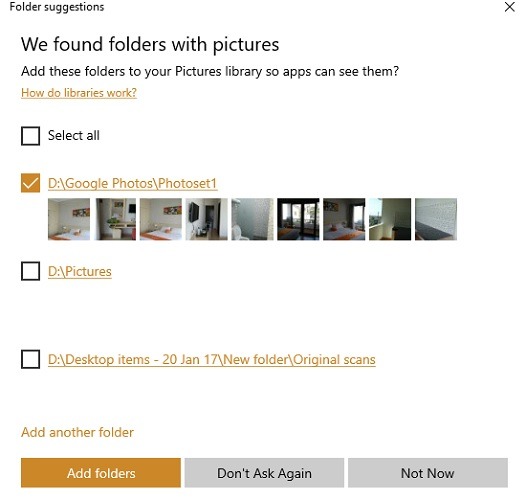 Google Photos In Microsoft Photos 10