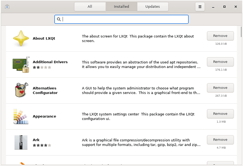 Linux Packages Gnome Software