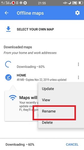 Rename The Downloaded Map