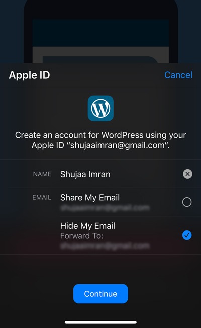 Sign In With Apple WordPress