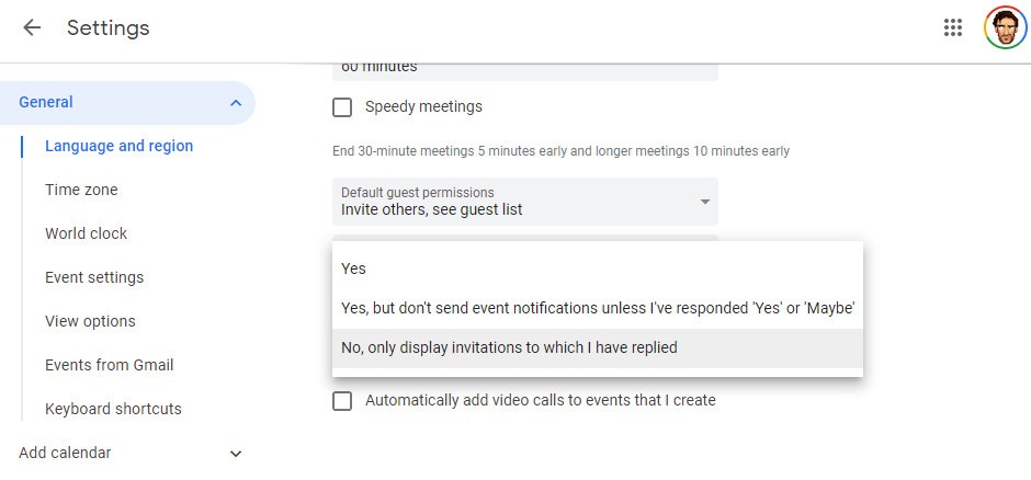 Get Rid Of Spam Google Calendar Event Permissions
