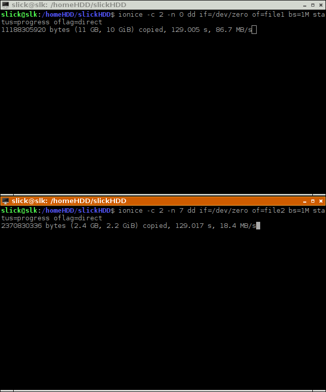 Ionice Priority 0 Vs Priority 7