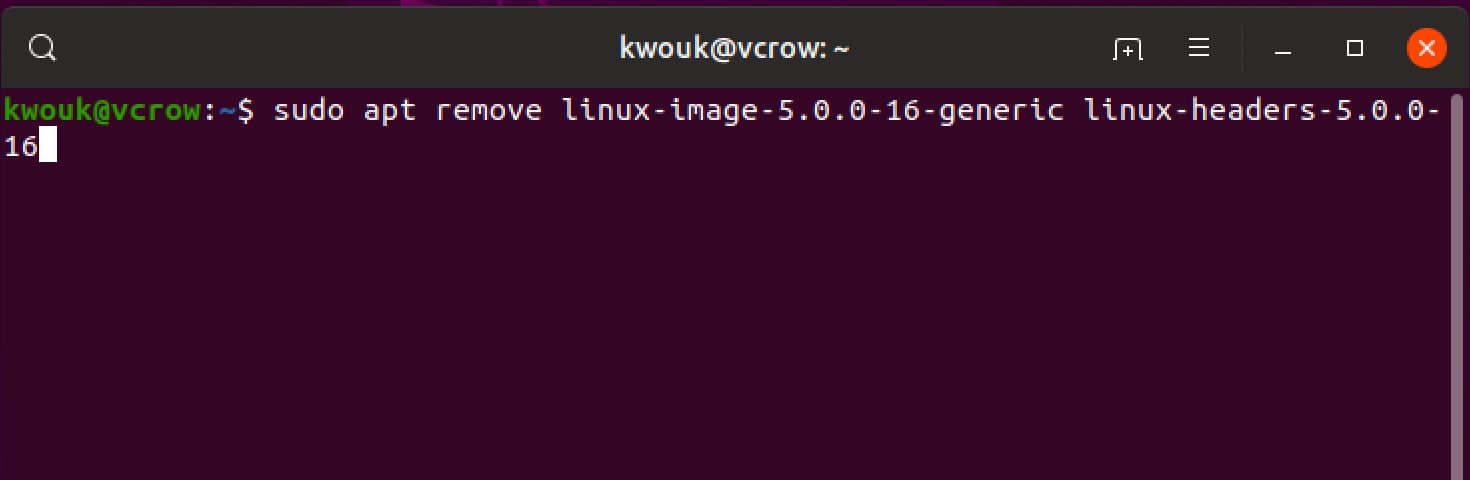 Linux Downgrade Kernel Remove