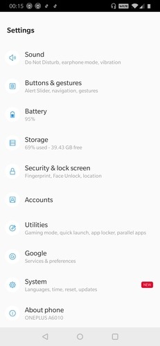 Location History Settings Menu