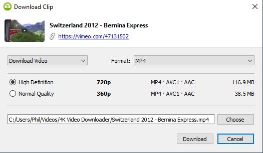 4k Video Downloader Choose Res