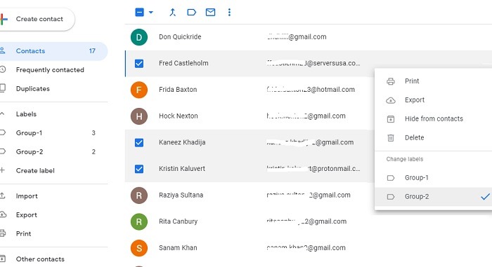 Adding Multiple Contacts To A Label Gmail