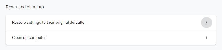 Chrome Black Screen Reset To Default Setting