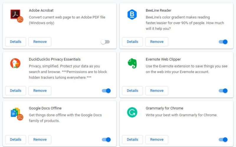 Chrome Black Screen Extensions List