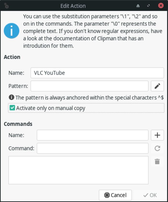 Clipman Edit Action Menu Clipman Edit Action Menu