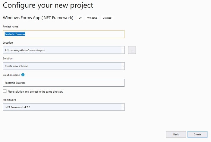 Configure Vb Forms Project Fantastic Browser