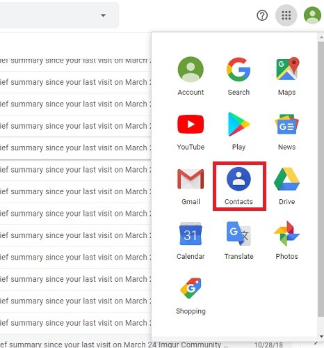 Gmail Contact Access